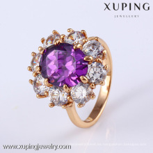 11795 Xuping anillo de piedras preciosas de oro de 18 quilates, joyería de compromiso anillo de diamantes